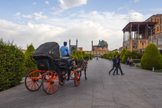 Náměstí Naqsh-e Jahan a Shah mosque